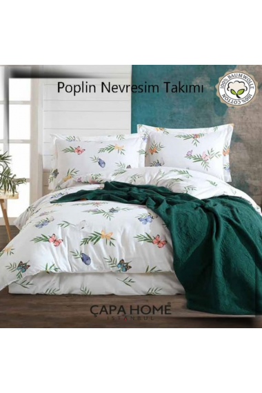 Çapa Home Poplin Nevresim Takımı %100 pamuk